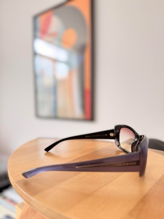 Prada Purple Square Gradient Lens Sunglasses main image 4